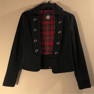 Womens Oh Yes Peplum Captain’s Blazer